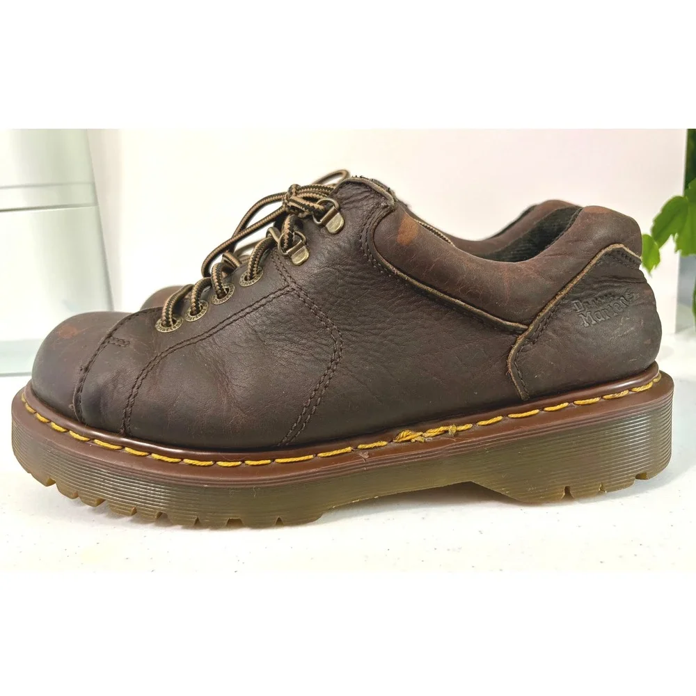 Dr. Martens 8312 Made in England Vintage Brown Leather Oxford Shoes Mens 9‎